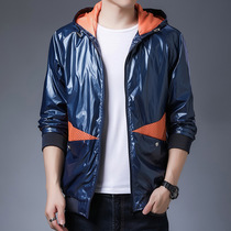 Men spring autumn new jacket jacket fashion jacket young Korean leisure students handsome shiny jacket
