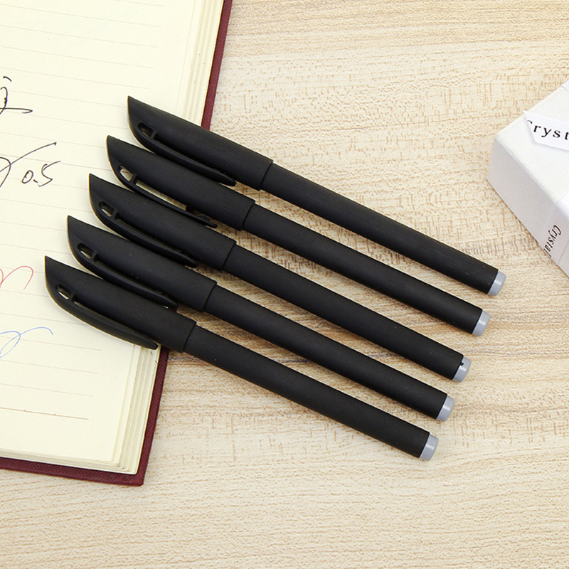 Factory direct supply of matte pen tips, black gel pens, special gel pens for students, exams, offices and signatures. Wholesale in stock Specification image