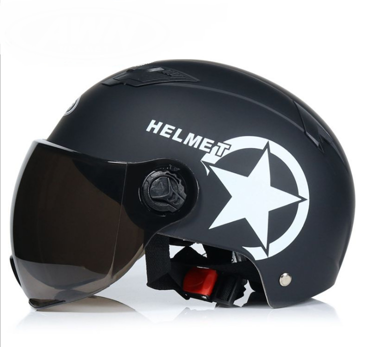 Harley-davidson summer helmet for both men and women, all-season motorcycle riding half helmet safety helmet, breathable and lightweight details Picture