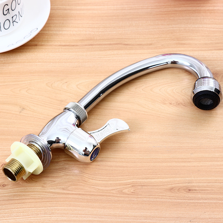 Fengen W9 household stainless steel faucet, sink, vertical curved quick-opening column kitchen faucet Application Scenario