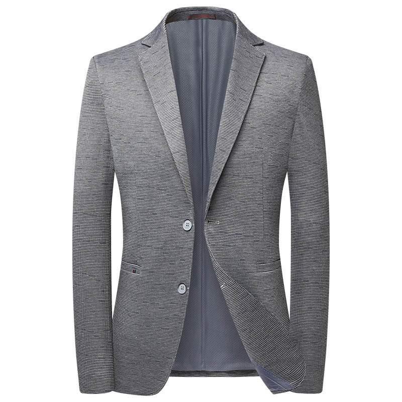 Boutique trend spring new suit men jacquard elastic Korean young suit men versatile leisure single west