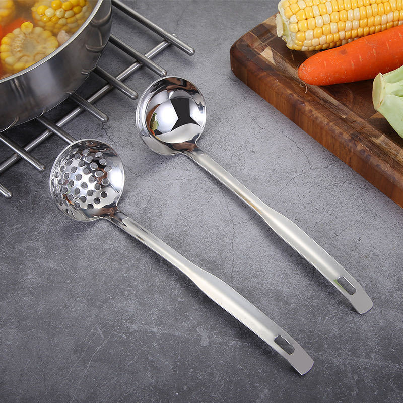 Manufacturer's in-stock stainless steel creative wall-mounted hot pot soup spoons, strainers, multi-functional household polished hot pot soup shells