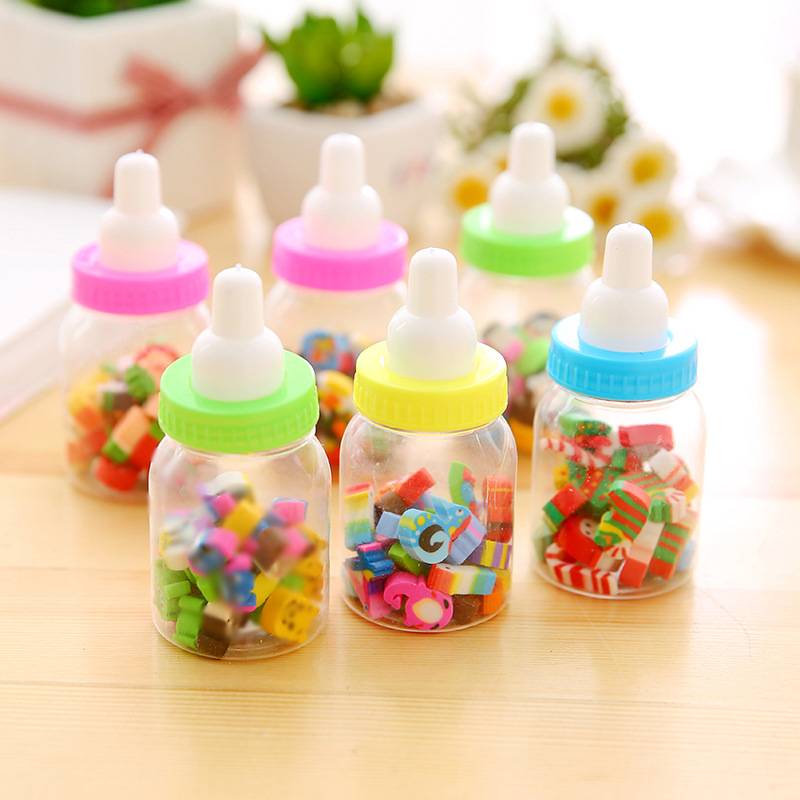 Children's creative cartoon animal, fruit, milk bottle, eraser, student eraser, stationery, school supplies manufacturer approval Specification image