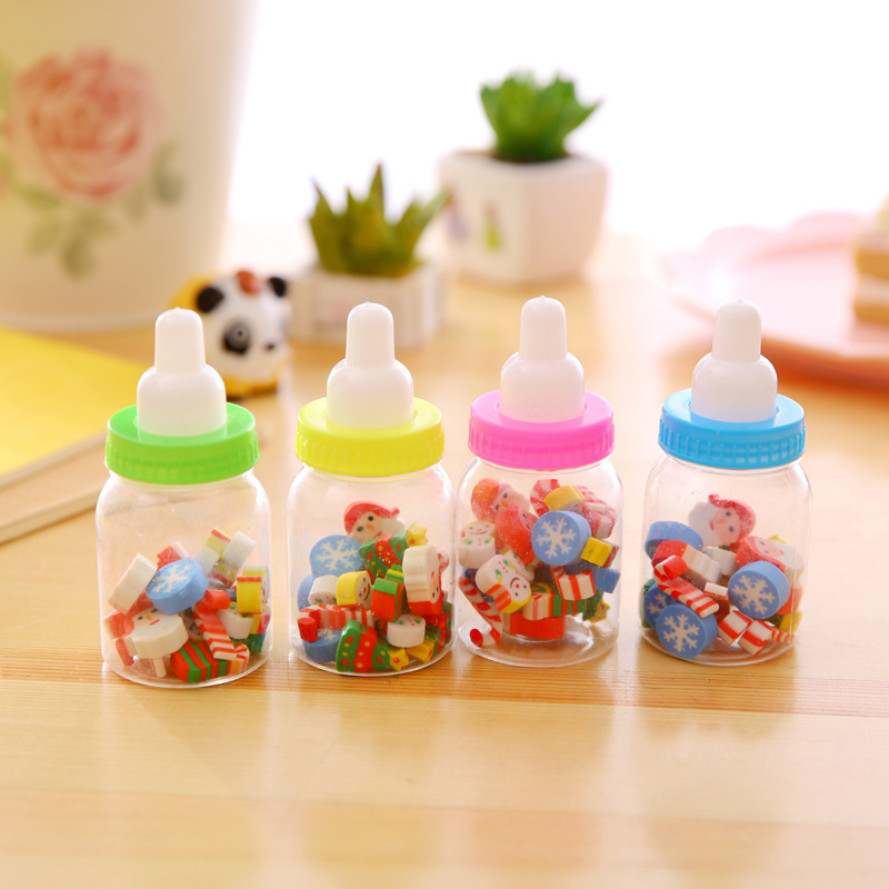 Children's creative cartoon animal, fruit, milk bottle, eraser, student eraser, stationery, school supplies manufacturer approval