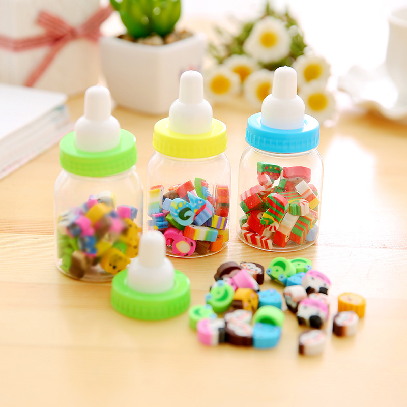 Children's creative cartoon animal, fruit, milk bottle, eraser, student eraser, stationery, school supplies manufacturer approval Item Picture