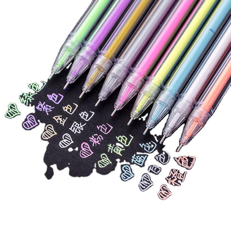 High-gloss colored planner pens, special planner pens, colored doodle pens, student prizes, gel pens, stationery wholesale Item Picture