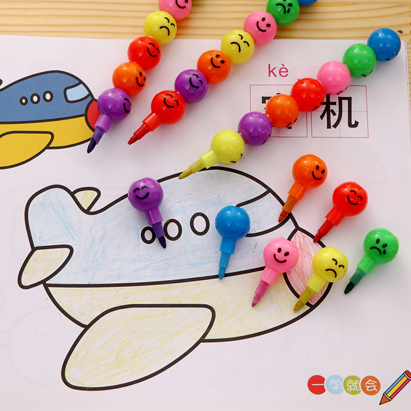 Creative 7-section Expression sugar-coated haws, pencils, crayons, student pencils, stationery, school supplies wholesale manufacturer Item Picture