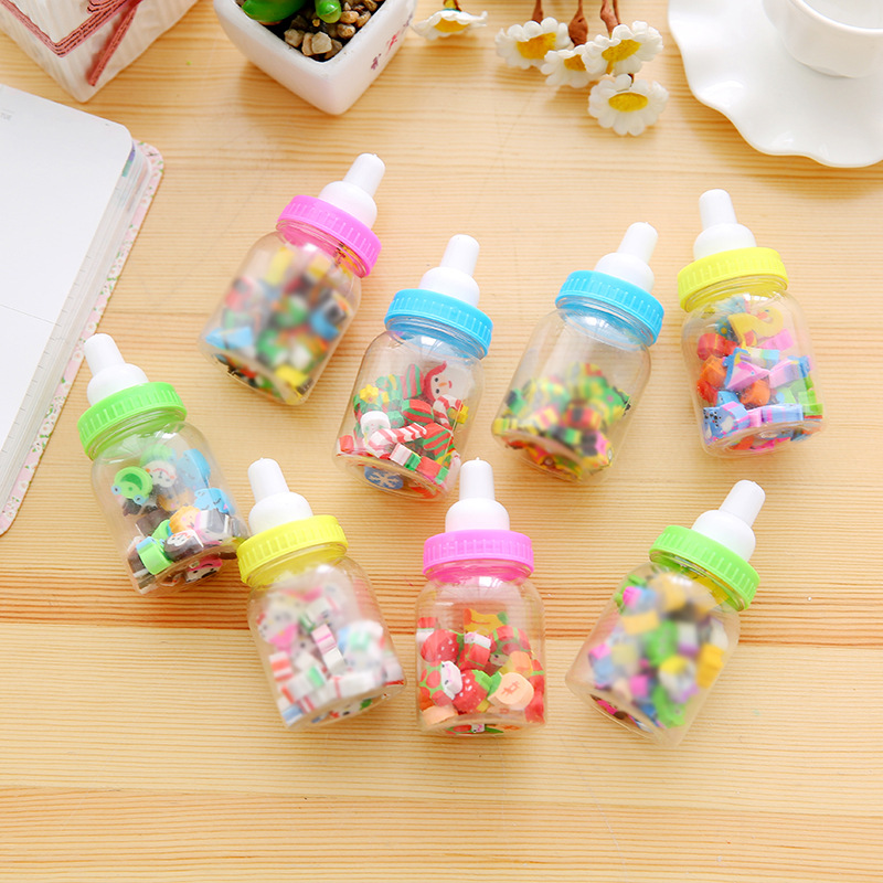 Children's creative cartoon animal, fruit, milk bottle, eraser, student eraser, stationery, school supplies manufacturer approval details Picture