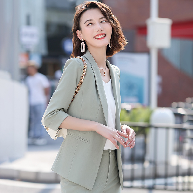 Net red small suit woman 2021 spring and summer thin new Korean temperament women versatile casual suit formal suit