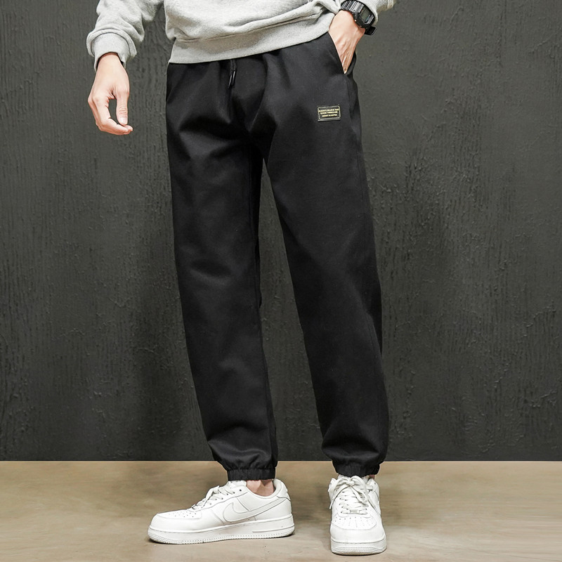 Spring/Summer 2021 new collection of tight-fitting men's trousers: simple, casual, loose, large-sized tight-fitting men's trousers Specification image