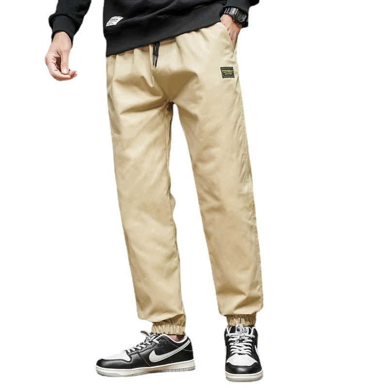 Spring/Summer 2021 new collection of tight-fitting men's trousers: simple, casual, loose, large-sized tight-fitting men's trousers Item Picture
