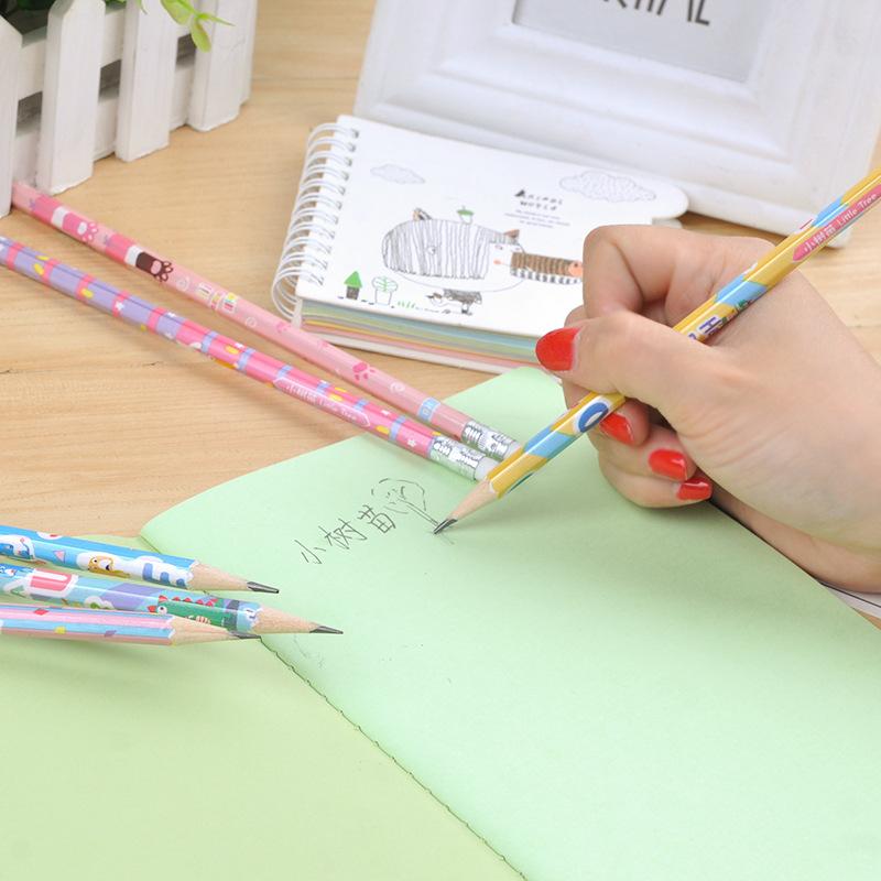 Boxed sapling pencil set, student eco-friendly HB pencils, student stationery pencils, school supplies wholesale Application Scenario