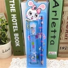 Wholesale of 5-piece pink and blue stationery set TZ803 student stationery set on Taobao Application Scenario