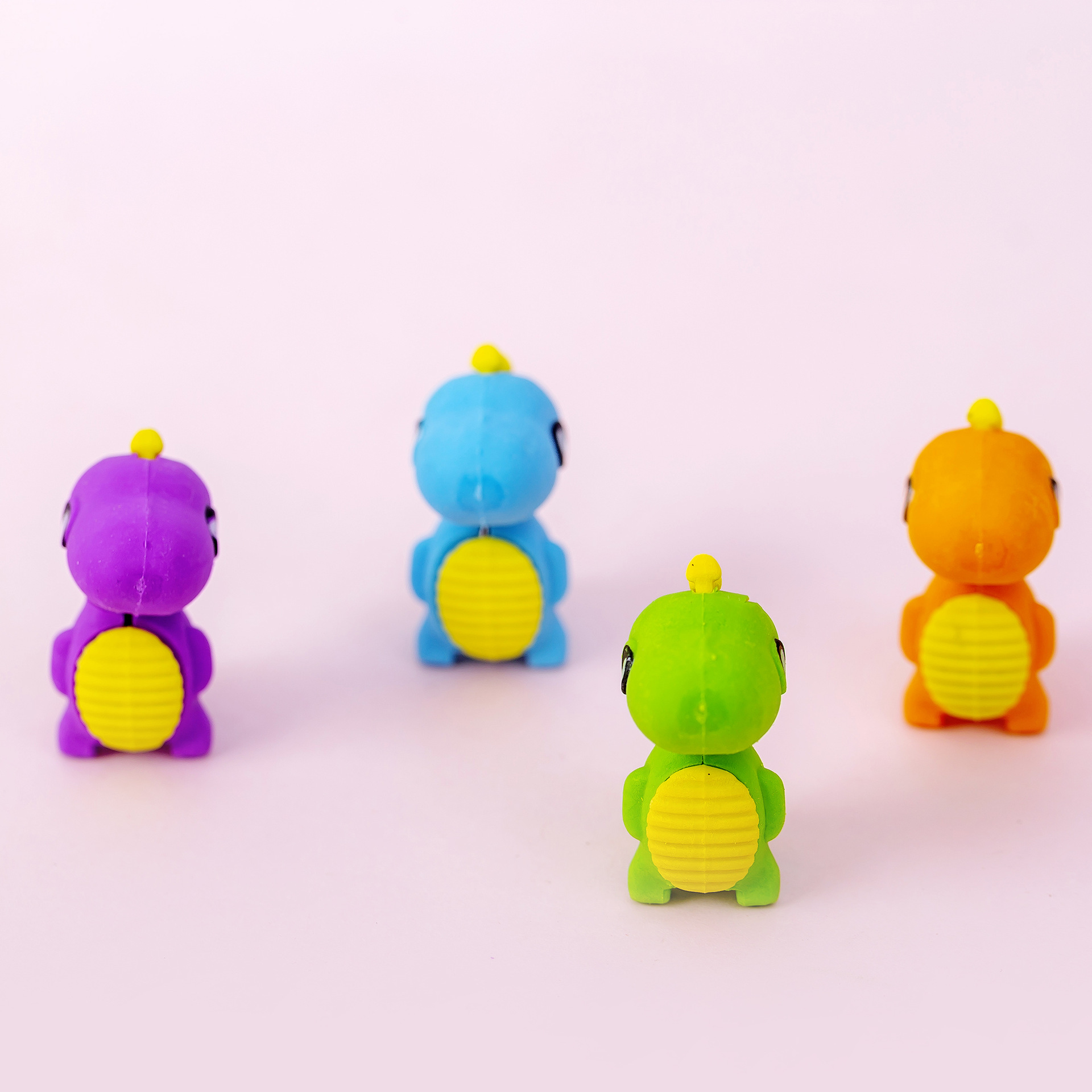 5218 Zhongku Creative Card Tong Little Tyrannosaurus Eraser, Student Eraser, Stationery Wholesale and Customization Factory, Stationery wholesale details Picture