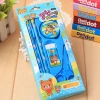 Cartoon student and Children's Stationery Set 810 Pencil, eraser, Pencil sharpener Stationery combination set Supply gift Application Scenario