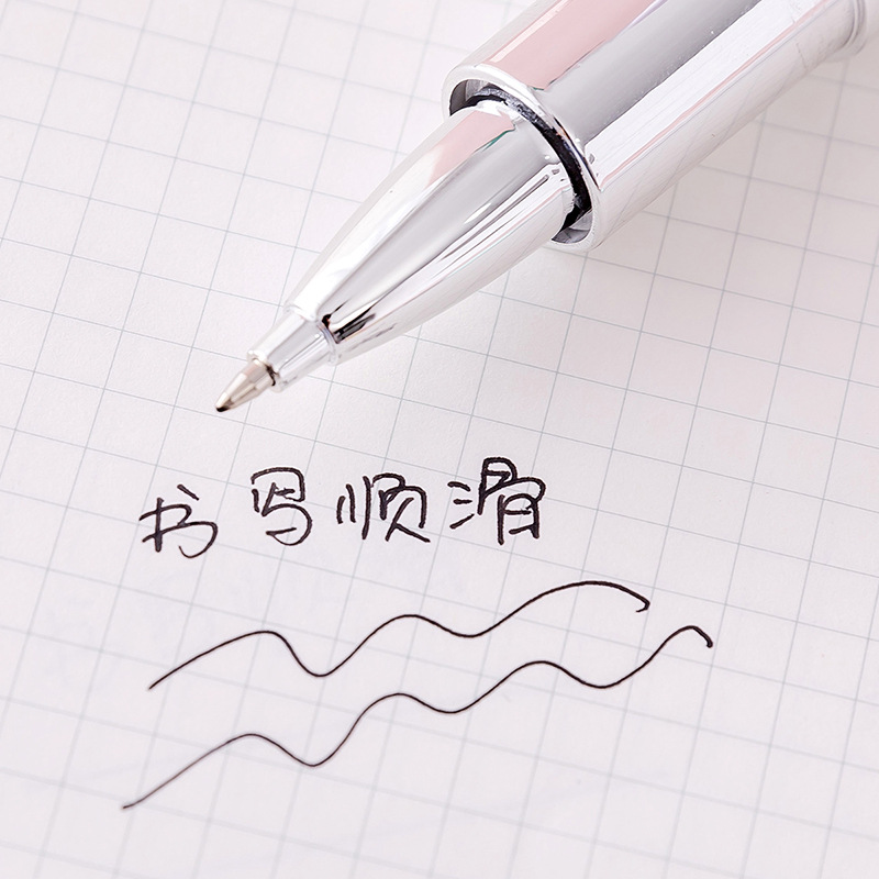 Creative oil color diamond candy-colored girl lipstick gel pen black 0.5 student gel pen stationery wholesale and customization Application Scenario