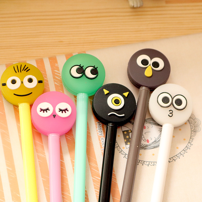 In 2054, a student with excellent grades, a capricious personality cartoon gel pen, 0.38 black gel pen, gel pen wholesale manufacturer, stationery details Picture