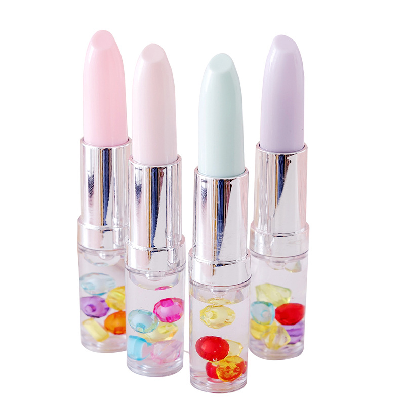 Creative oil color diamond candy-colored girl lipstick gel pen black 0.5 student gel pen stationery wholesale and customization Item Picture
