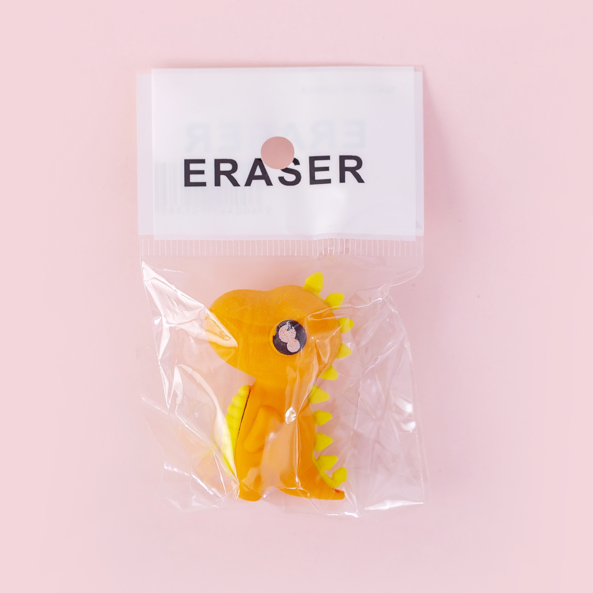 5218 Zhongku Creative Card Tong Little Tyrannosaurus Eraser, Student Eraser, Stationery Wholesale and Customization Factory, Stationery wholesale Application Scenario