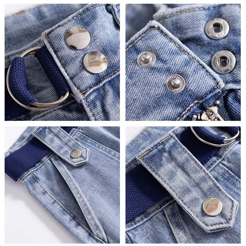 大码牛仔裤实物图