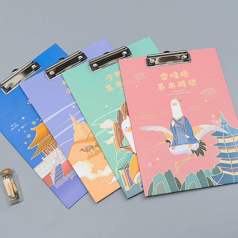 A4-sized, fresh and multi-functional paper board, student test paper writing pad, office document organization board