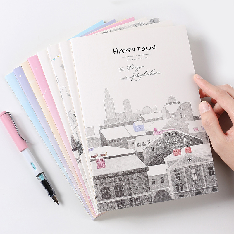 Wholesale of 40 thickened student exercise notebooks, notepads and notebooks in the Korean version of Senmu B5 car line book