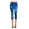 Wish cross-border e-commerce best-selling denim leggings, women's capri pants, and high-waisted printed women's pants Application Scenario