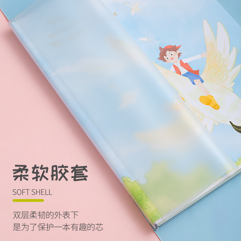 B5 rubber-bound student pvc rubber-bound diary, Korean fresh and simple notebook stationery wholesale Specification image