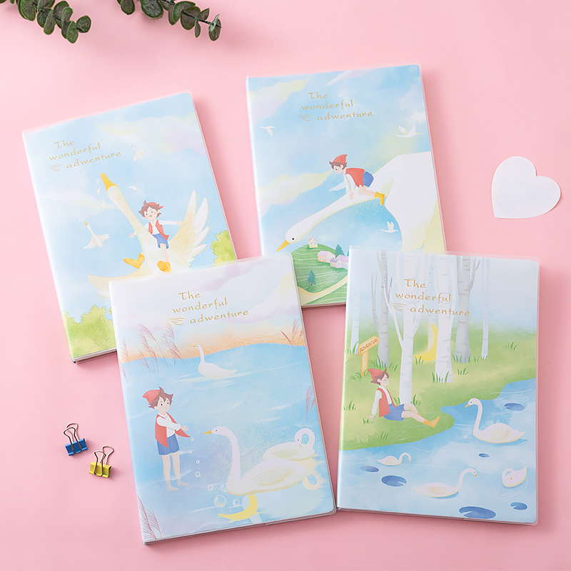 B5 rubber-bound student pvc rubber-bound diary, Korean fresh and simple notebook stationery wholesale details Picture