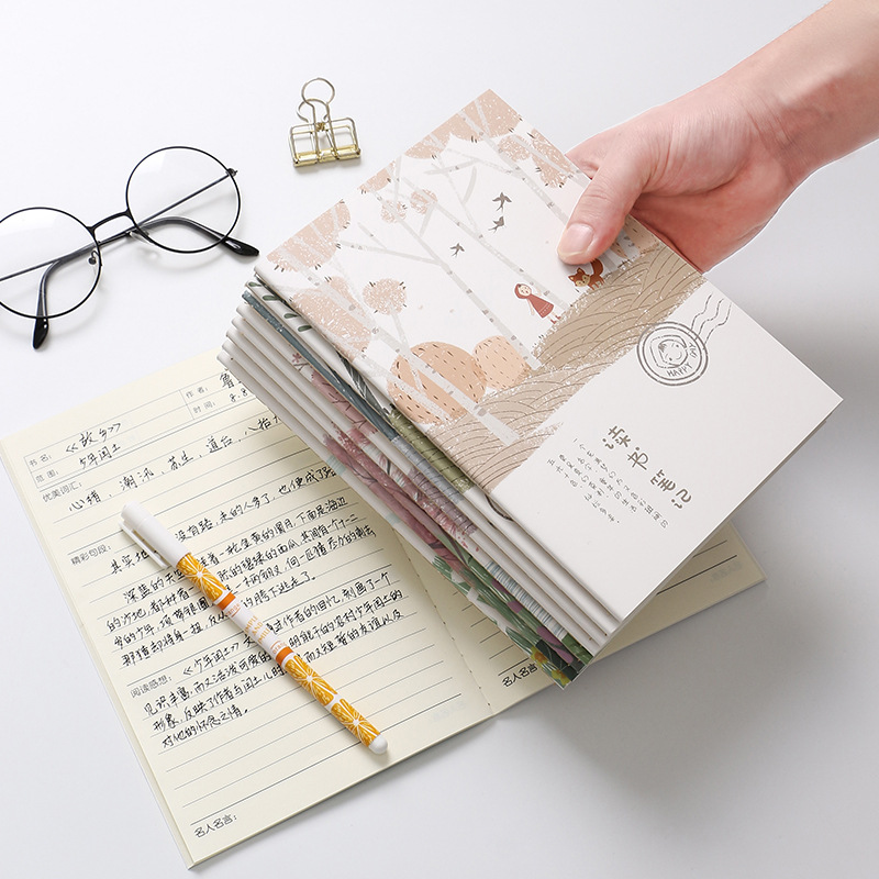 "Xiaoqingxin A5 Student Reading Notes and Excerpts Book 32K Primary School Students' Extracurricular Reading Record and Excerpt Book. details Picture