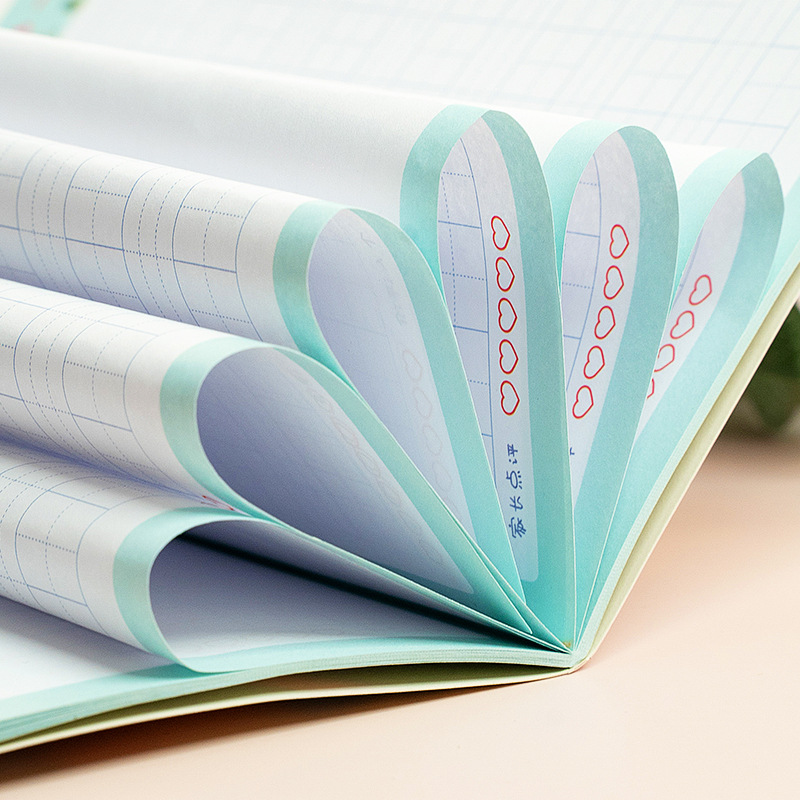 A5 Cute Cartoon Drawing Diary, primary school students' drawing and writing storybook, square grid practice exercise book, stationery wholesale Specification image