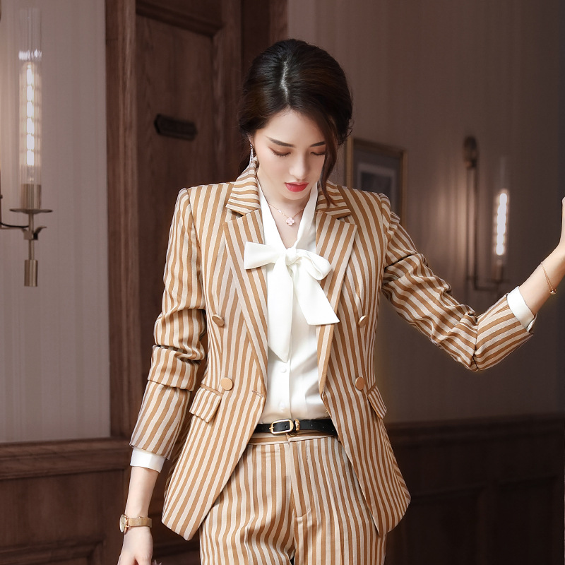 Professional suit, female fashion, autumn wear, new style, leisure, executive formal wear, tooling trend
