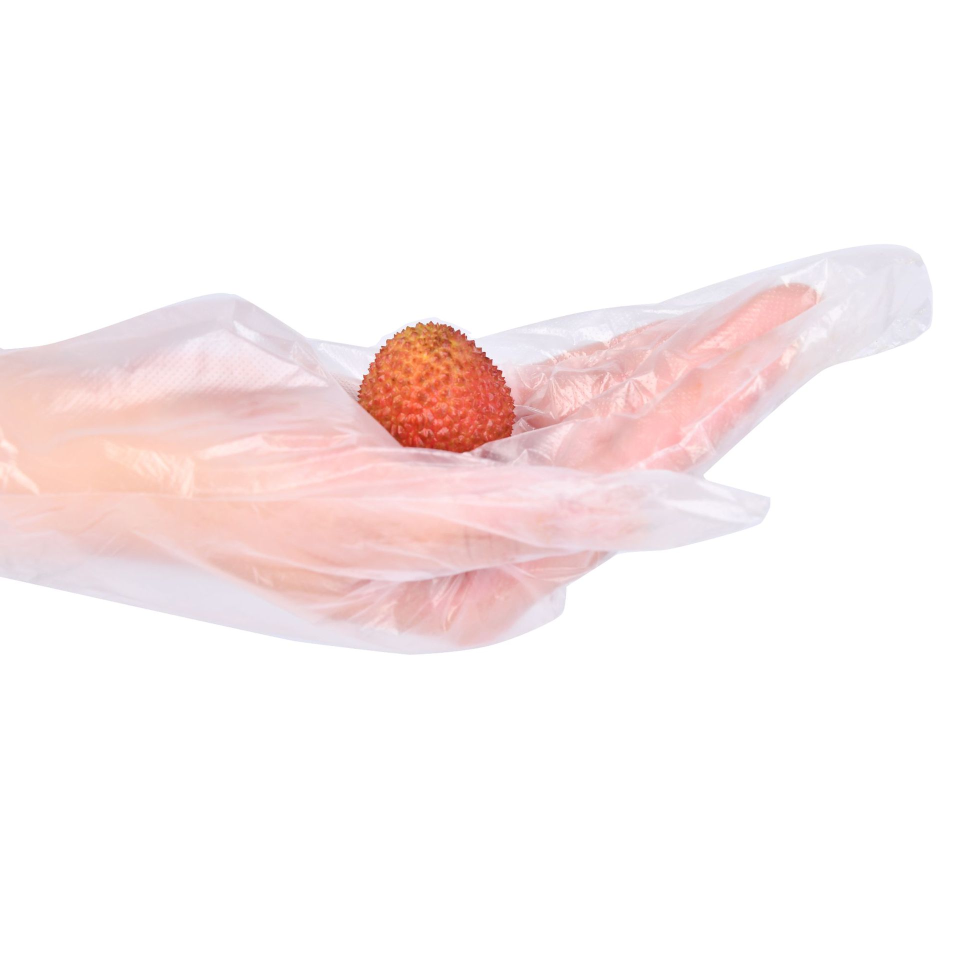 100 Disposable Gloves Food Grade Barbecue Lobster Transparent Plastic Film Gloves Color Packaging Item Picture