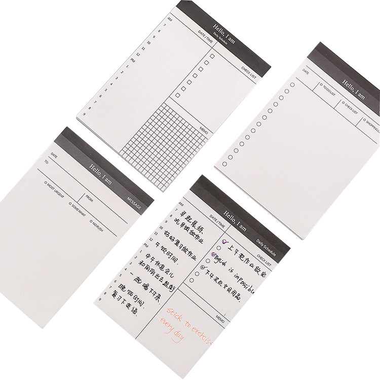 Simple business daily plan book, notepad, tear-off notebook, office desktop schedule book, memo book Item Picture