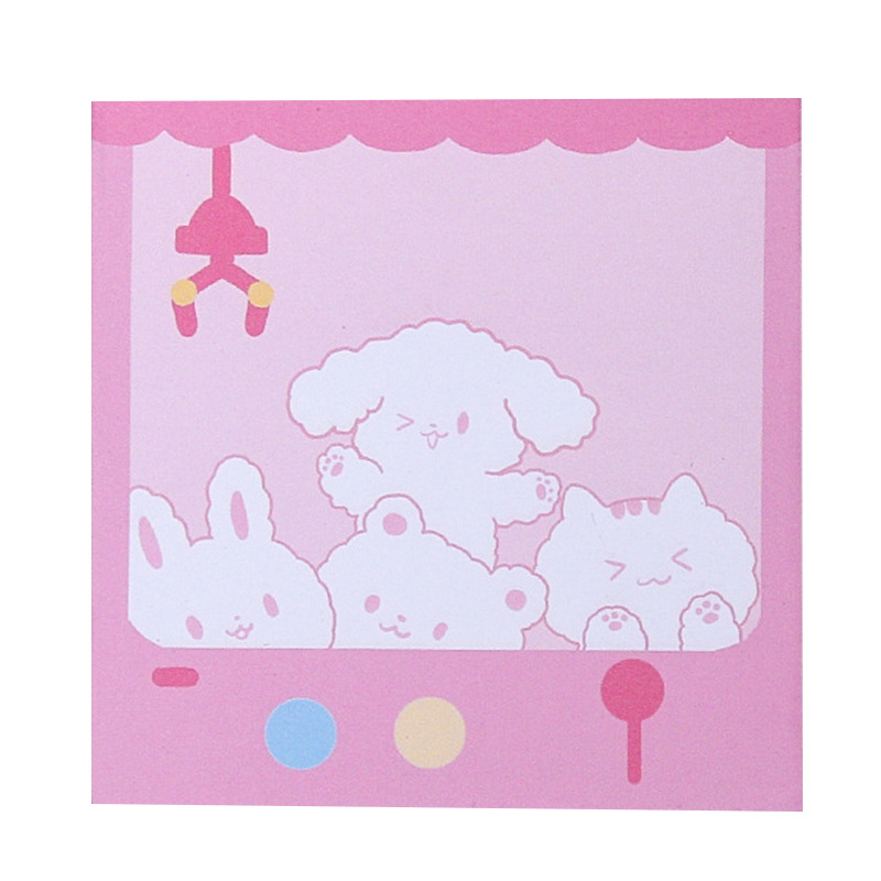 Zhishun Korean Creative Cute Pet Party Notepad, ins Girlish Cartoon Sticky Notes, Comment Sticky Notes, N Times Sticker Item Picture