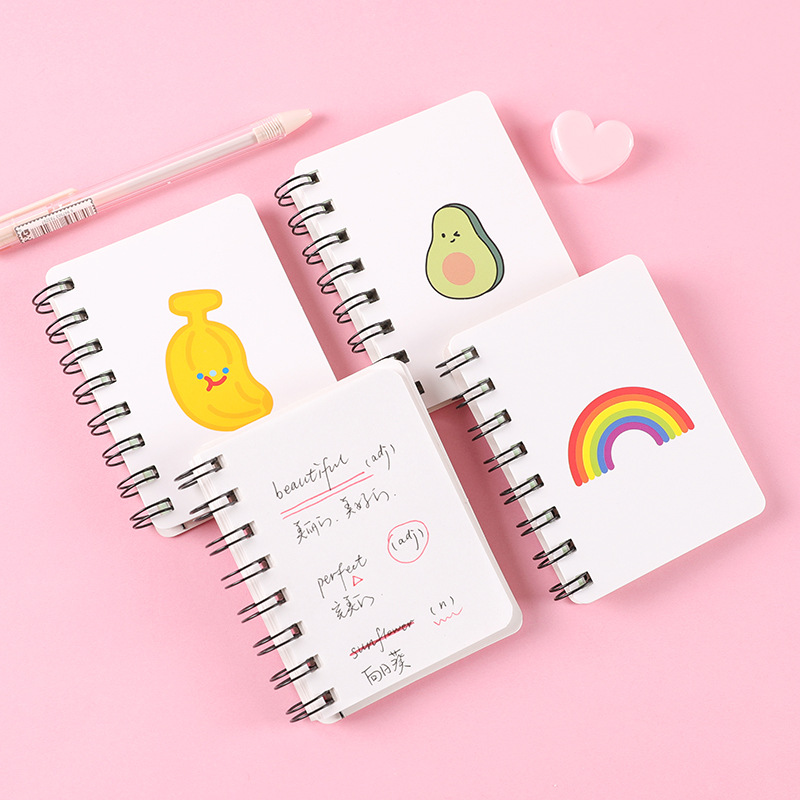 ins Hyuna style side-flip A7 coil notebook, cute student portable notepad, pocket notebook details Picture