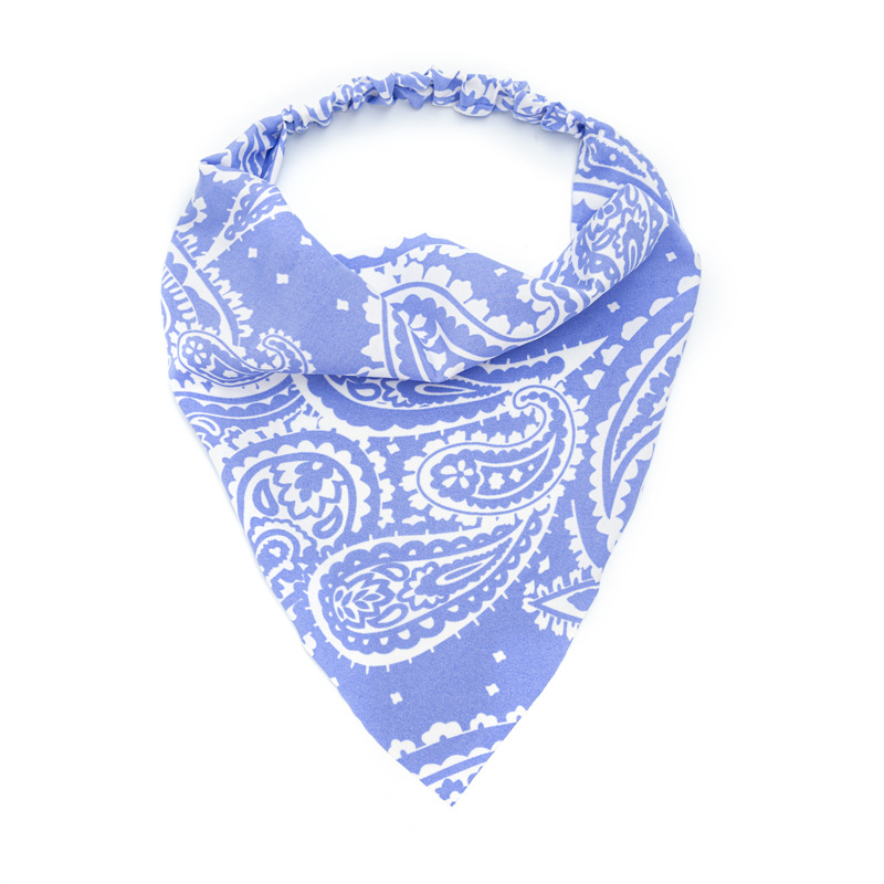 European and American 2021 new style women's elastic band, headscarf, hair band, cross-border versatile triangular scarf, three-state hair band manufacturer Item Picture