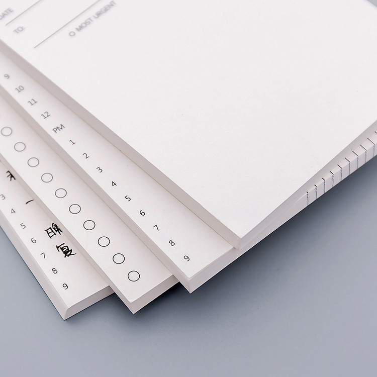 Simple business daily plan book, notepad, tear-off notebook, office desktop schedule book, memo book details Picture