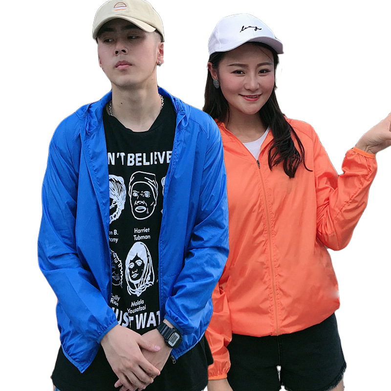 Wholesale custom-made logo-printed outdoor sun-protective clothing for men and women, lightweight and breathable sports advertising shirts, spring and summer skin wear