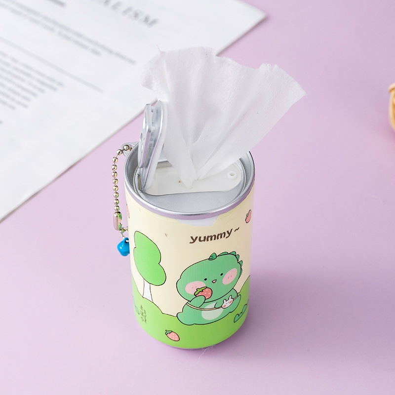 Mini creative beverage can wet wipes, 30-pack travel portable disposable wet wipes, bucket cleaning and hygiene wet wipes Item Picture