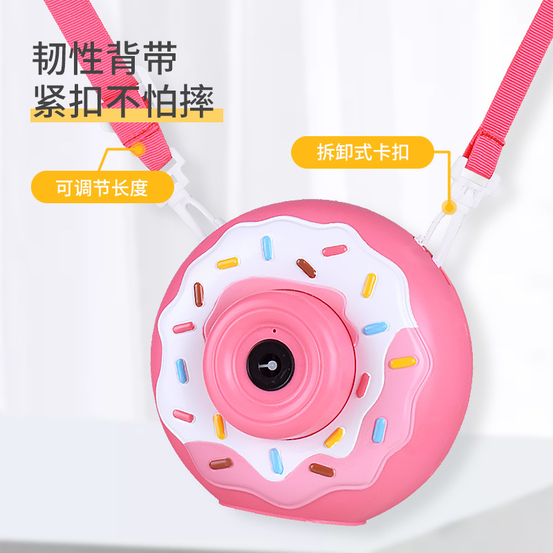 Children's bubble machine, little pig bubble camera, doughnut electric automatic bubble machine details Picture