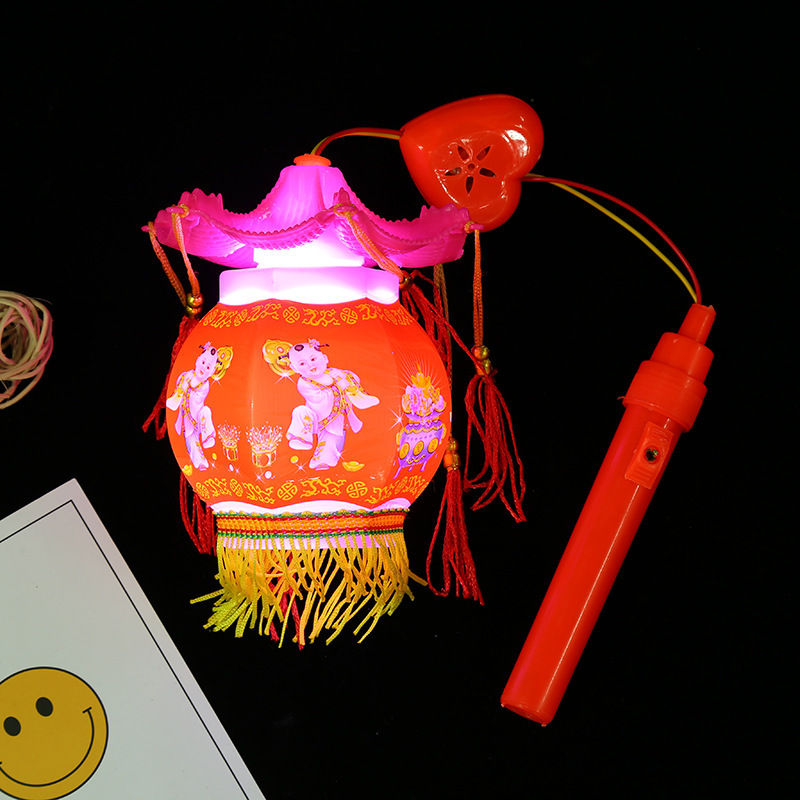 Mid-Autumn Festival and Spring Festival lanterns 2022 Children's hand-held lanterns, illuminated cartoon lanterns, night market square street stalls, wholesale supply Application Scenario