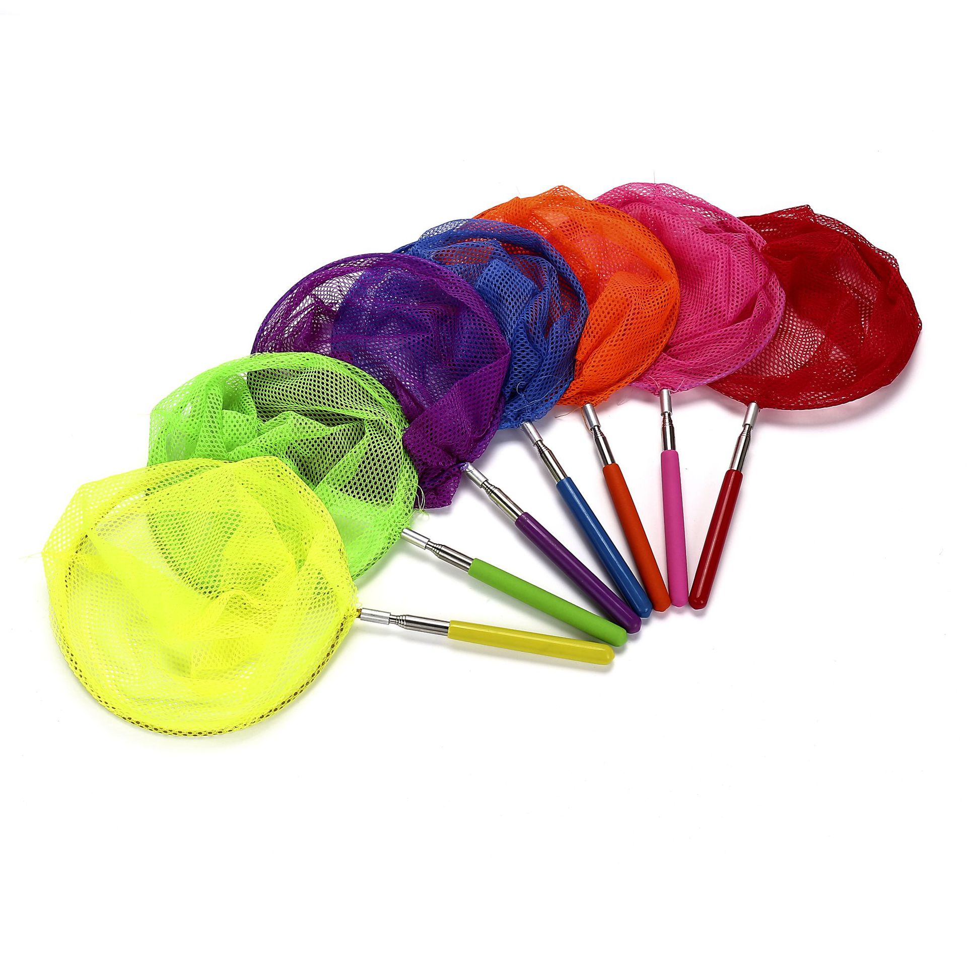 Children's insect and butterfly catching nets, fishing nets, stainless steel telescopic fishing nets, tools, nets, fishing bags, wholesale from manufacturers full figure