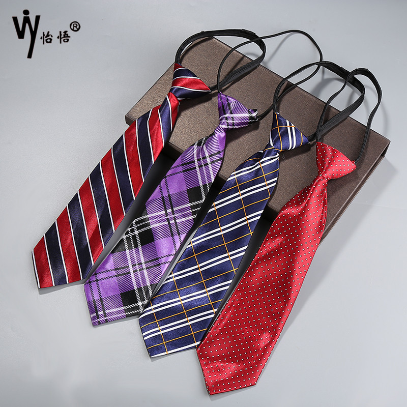 New fashionable, trendy and stylish student zipper ties are available for wholesale. Student checkered and striped ties for balls and parties details Picture