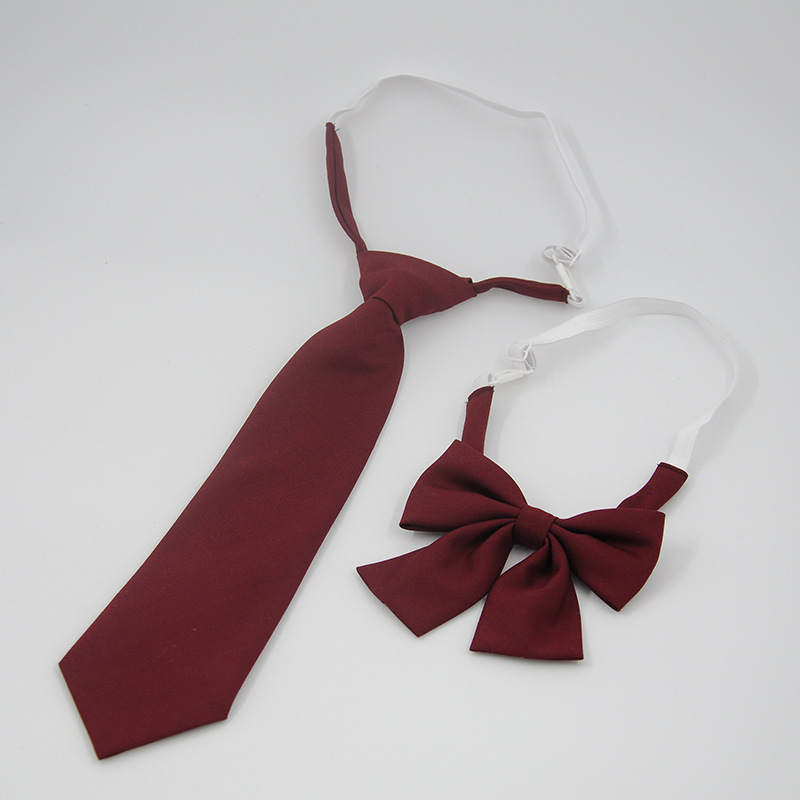 Fashion Trend Business Solid Color Cotton Hemp Elastic Tie Collar Set Simple Style Gentleman Tie Collar Application Scenario