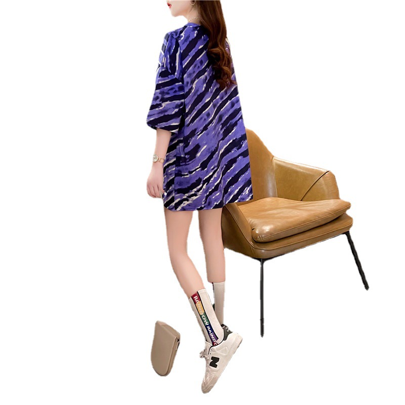 2021 New Instagram-popular short-sleeved T-shirt women's Spring and summer trendy couple's wear, plus-size loose top Item Picture