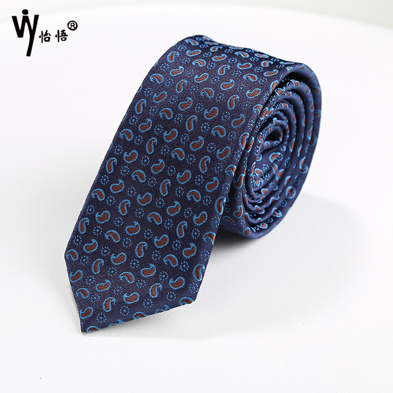 Wholesale of trendy, casual and creative flower-patterned business gentleman silk ties and business men's ties from Europe and America Specification image