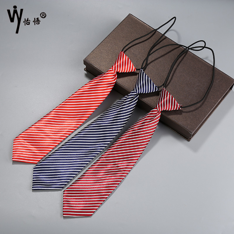 New fashionable, trendy and stylish student zipper ties are available for wholesale. Student checkered and striped ties for balls and parties Specification image