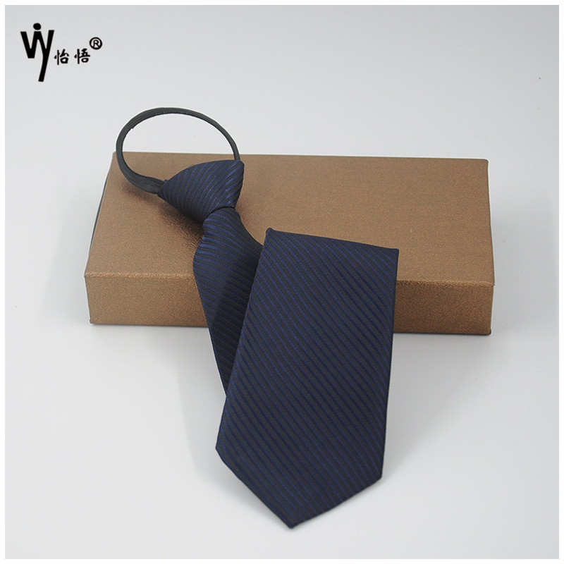 Fashionable, simple, business and casual men's arrow-shaped zipper ties are trendy, individual, exquisite and elegant ties wholesale Item Picture