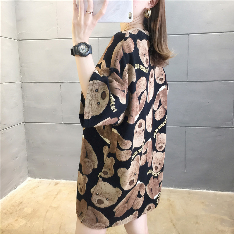 Women's short-sleeved T-shirt for 20 summer, new ins fashion, super a summer outfit for women's trendiness Specification image